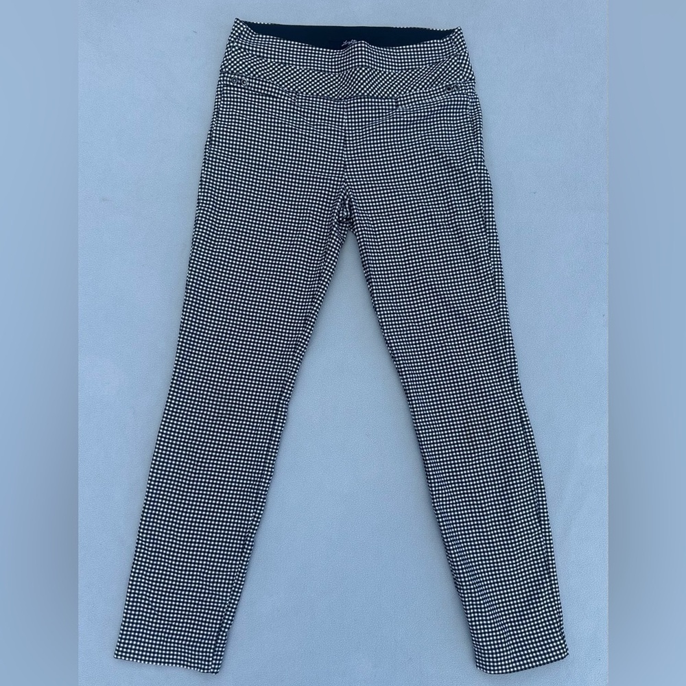 Leighton Plaid Check Pants S | Stretch Business Casual Office Trousers